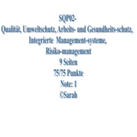 Cover - SQP02- Qualität, Umweltschutz, Arbeits- und Gesundheitsschutz,  Integr. Managementsyst., Risikomanan