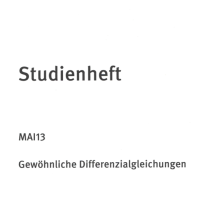 Cover - MAI13 WB-Hochschule Note 1 Gewöhnliche Differenzialgleichung