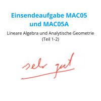 Cover - Einsendeaufgaben MAC05 und MAC05A - Noten 1,0 und 2,0 + Korrekturen0