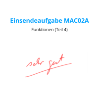 Cover - Einsendeaufgabe MAC02A: Note 1,0 + Korrektur vom Tutor