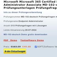 Cover - Prüfung MD-102 Fragenkatalog testsoftware deutsch