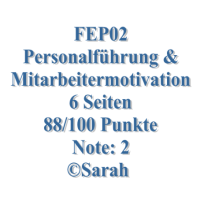 Cover - FEP02-XX02 Personalführung und Mitarbeitermotivation