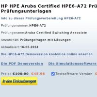 Cover - Exam HPE6-A72 Prüfungsfragen Prüfungsunterlagen deutsch