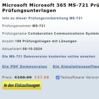 Cover - microsoft examen MS-721 Prüfungsfragen deutsch