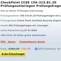 Cover - CheckPoint 156-315.81.20 Prüfungsfragen deutsch Prüfungsvorbereitung