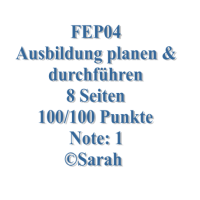 Cover - FEP04-XX2-K03 Ausbildung planen und durchführen