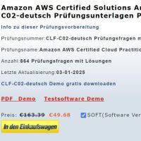 Cover - Amazon Prüfung CLF-C02 Schulungsfragen deutsch