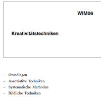 Cover - WIM06_XX1 - Kreativitätstechniken