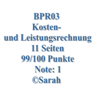 Cover - BPR03 Kosten- und Leistungsrechnung