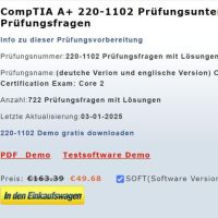 Cover - CompTIA A+ Certification Exam 220-1102 Prüfungsfragen